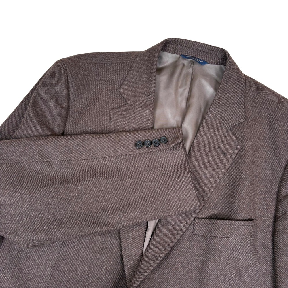 Brooks Brothers 1818 Madison Moon Wool Cashmere Blazer‎ Mens 46L Brown